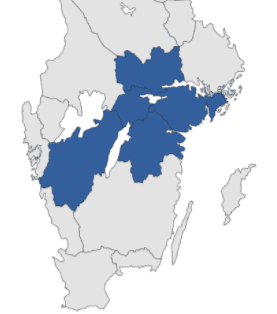 Karta över distrikt